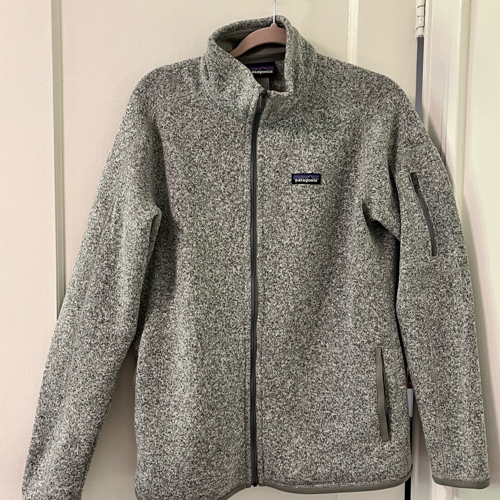 Patagonia Heather Gray Zip-Up Fleece